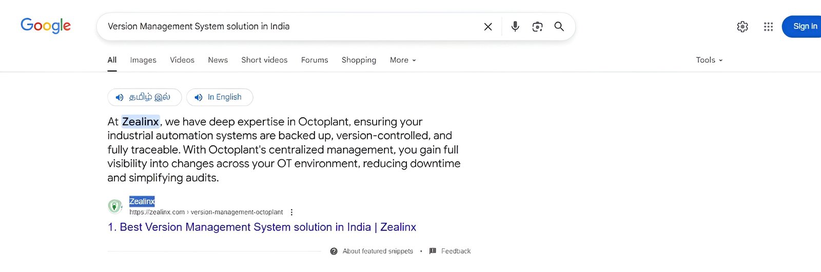 zealinx ranking